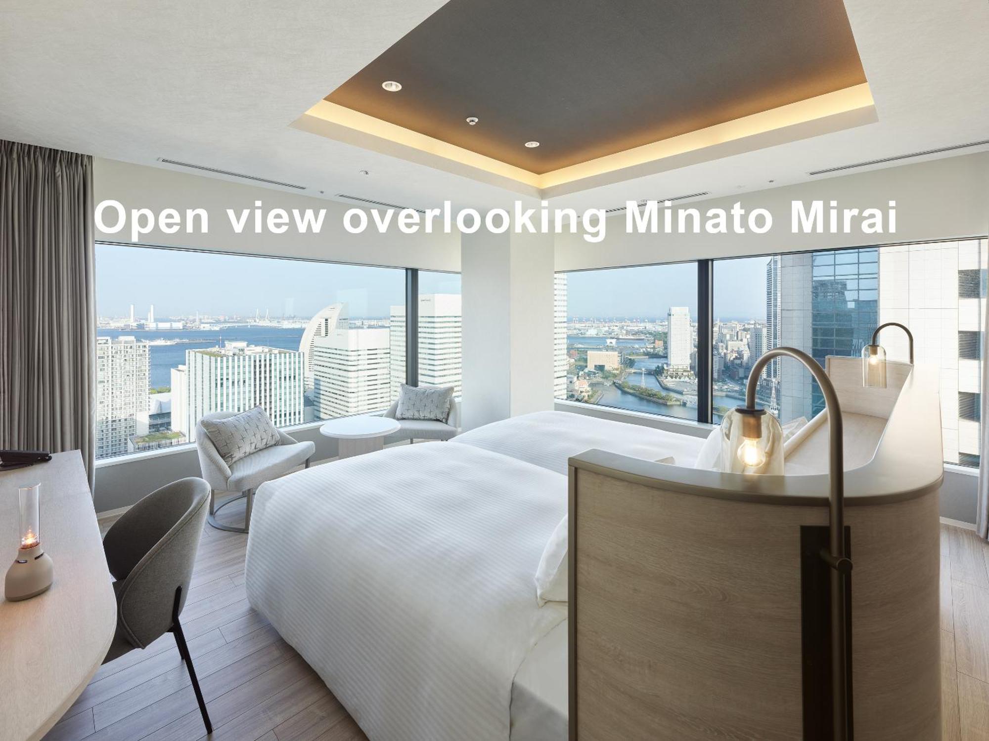 Mitsui Garden Hotel Yokohama Minatomirai Premier 외부 사진 Open view overlooking Minato Mirai